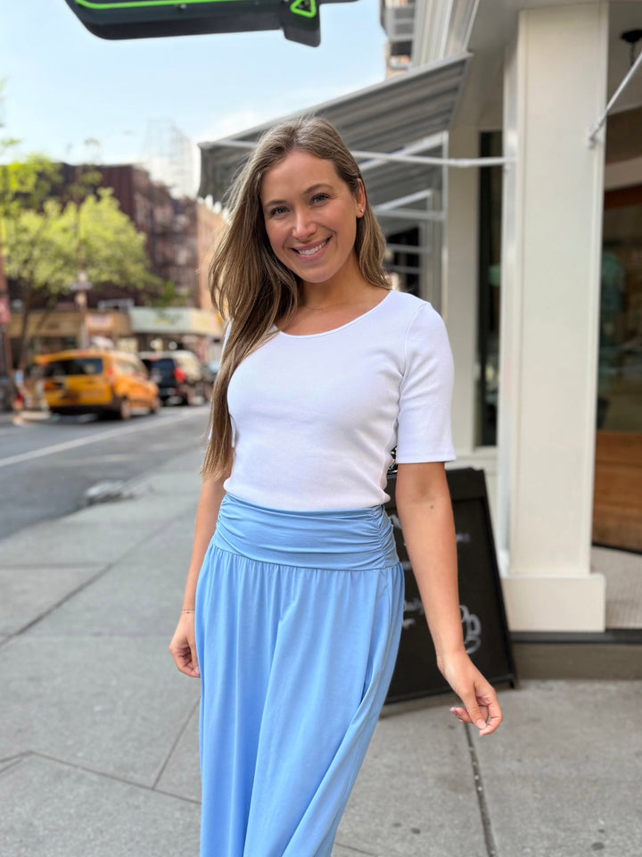 ZOYA skirt in Light Cornflower