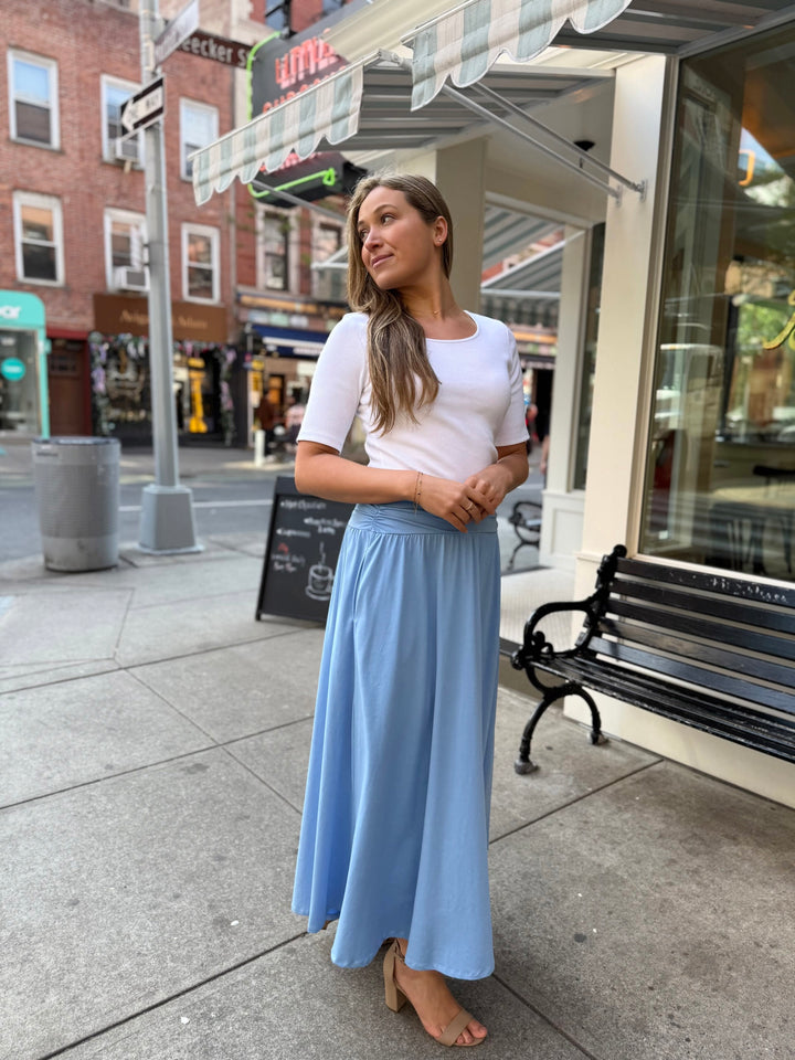 ZOYA skirt in Light Cornflower