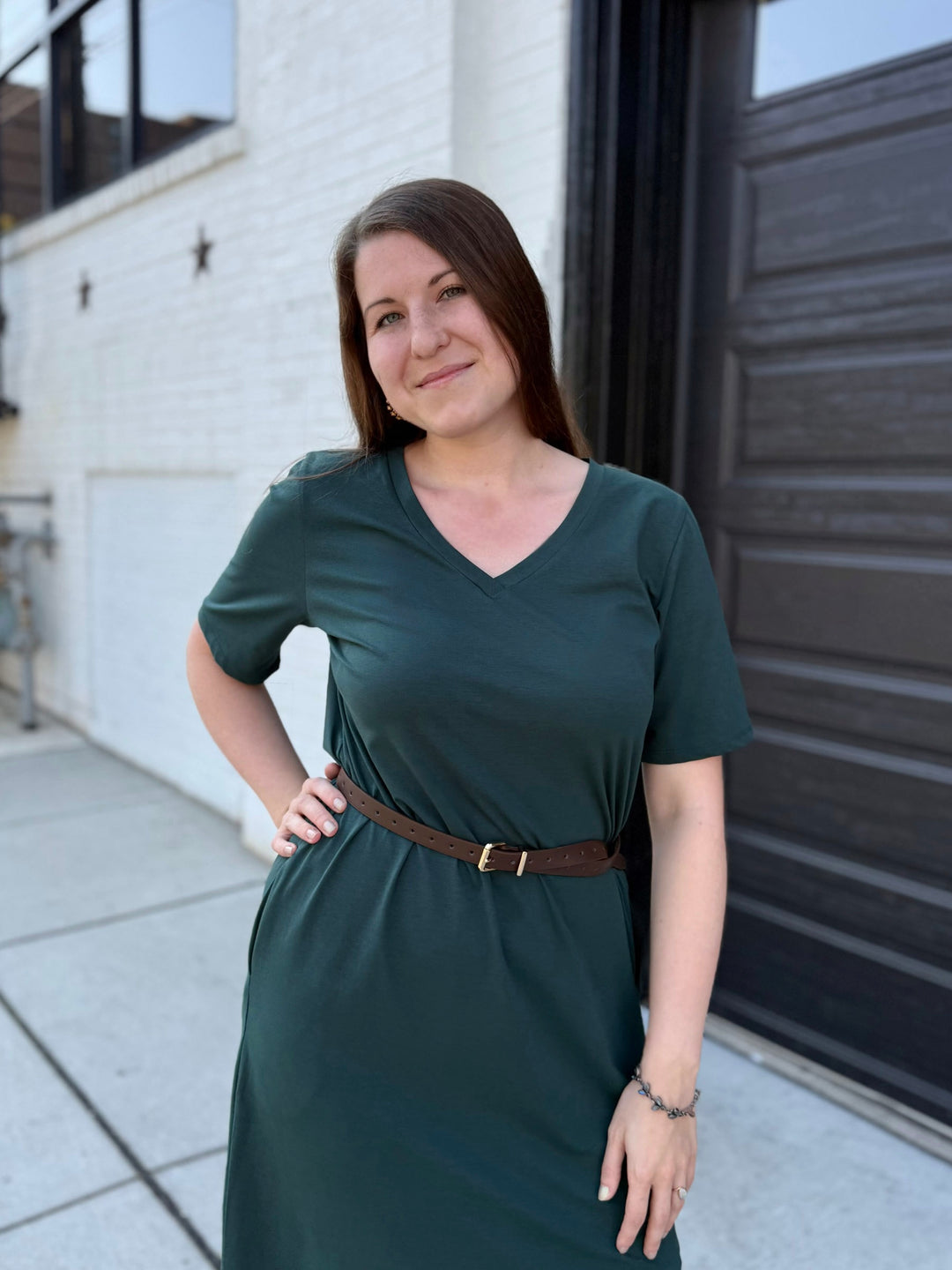 PALOMA dress in Deep Pine