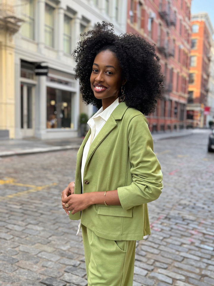 OCTAVIA blazer in Grass Green