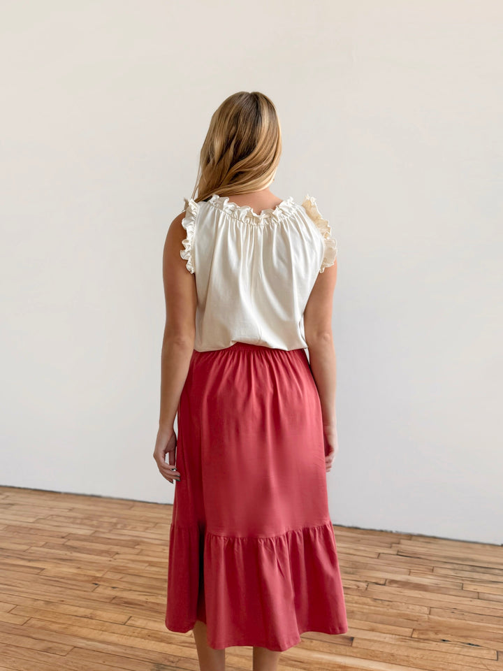 CASSIDY skirt in Pink Rust