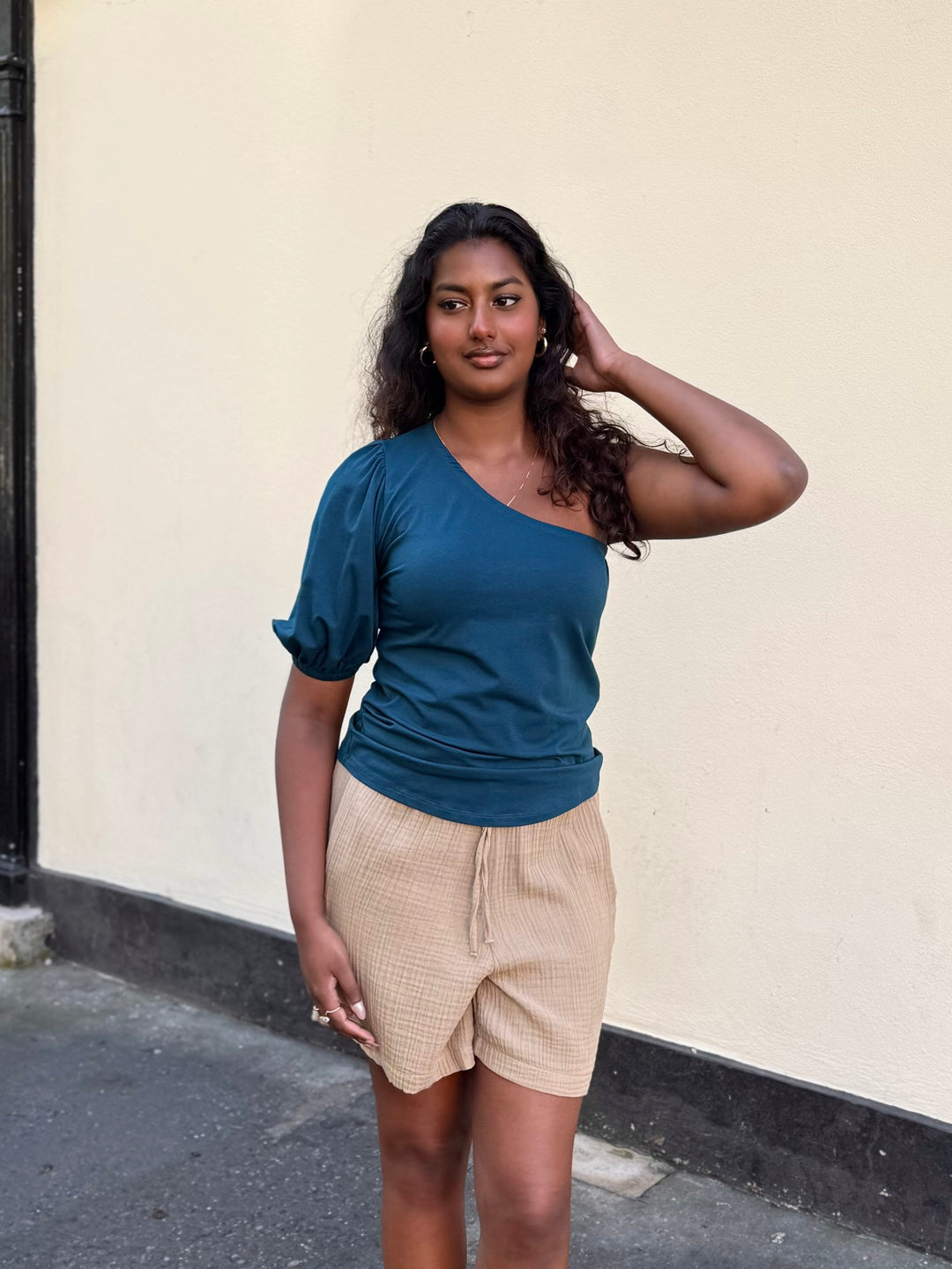 BEGONIA top in Tidal Teal