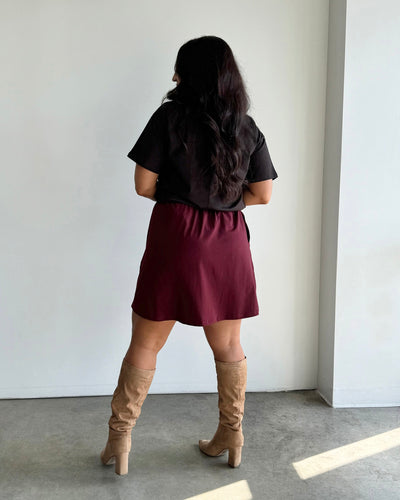 ELISE skirt in Mahogany