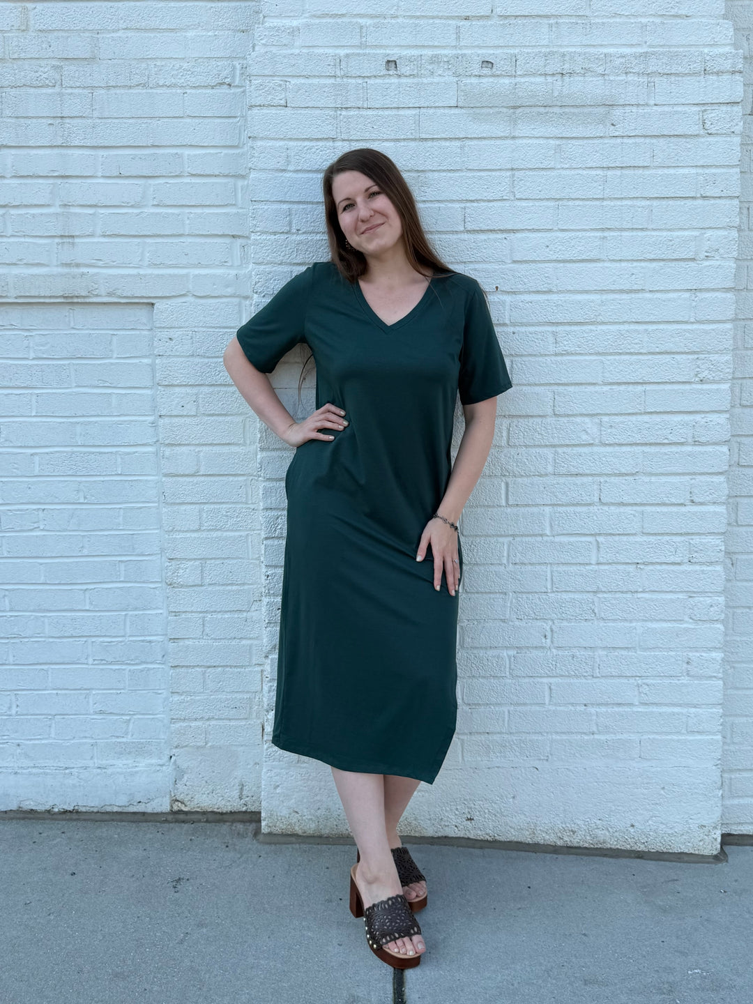 PALOMA dress in Deep Pine