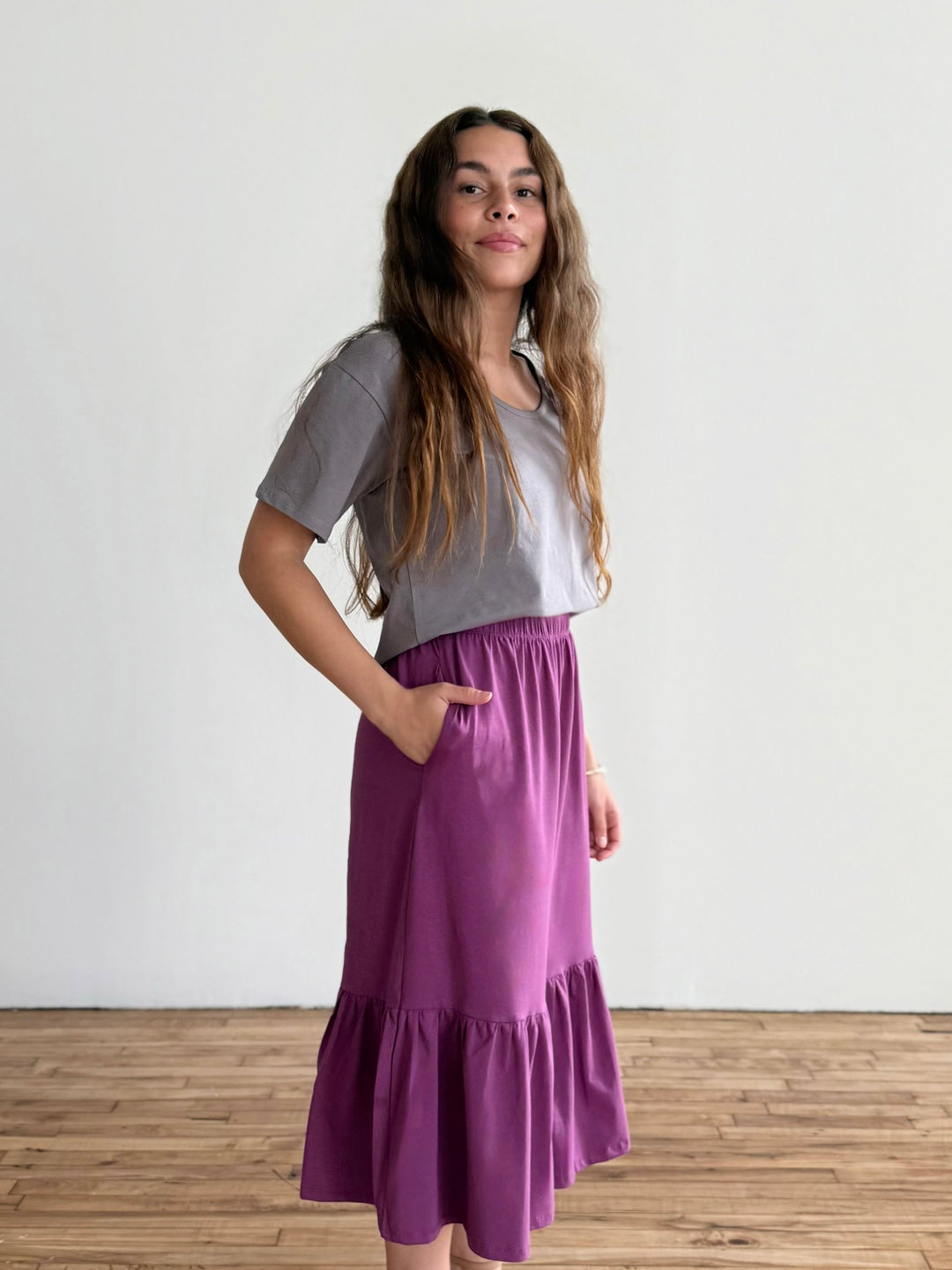 EMILE skirt in Deep Lilac