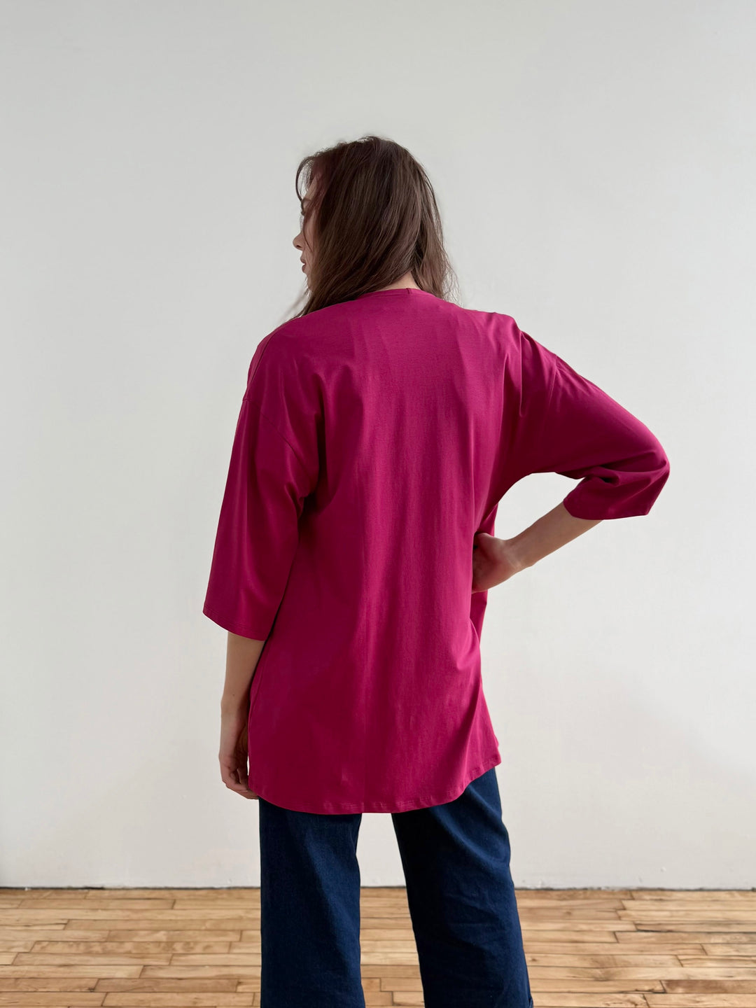 EVANA cardigan in Garnet Pink