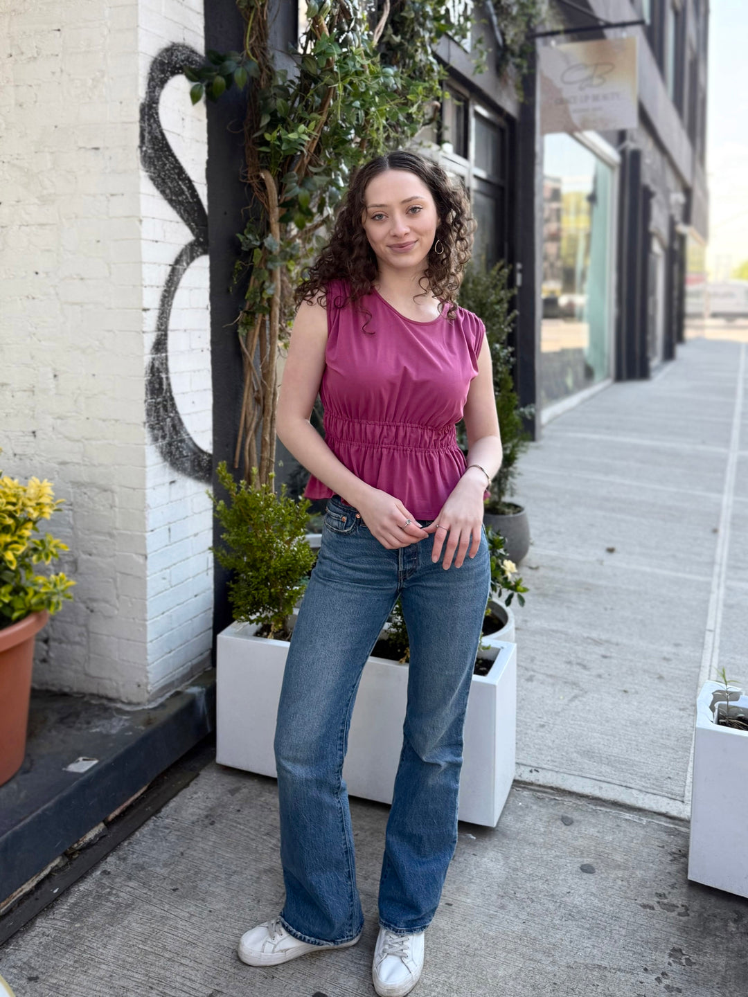KACI tank in Mauve Berry