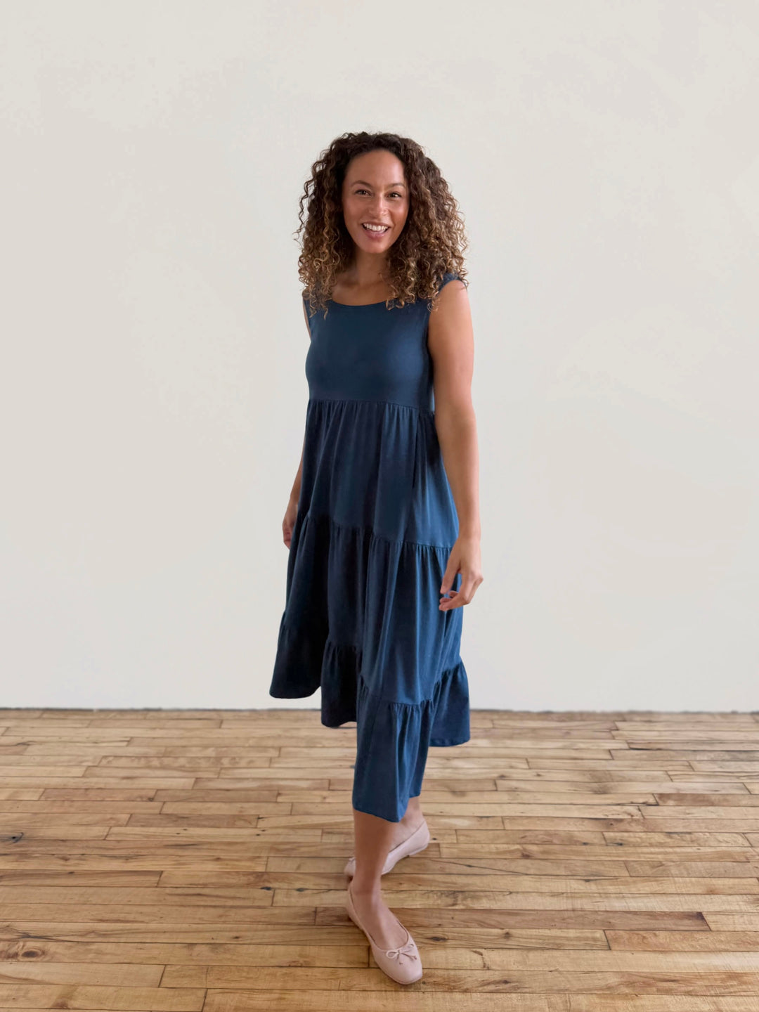 DARCY dress in Atlantic Blue