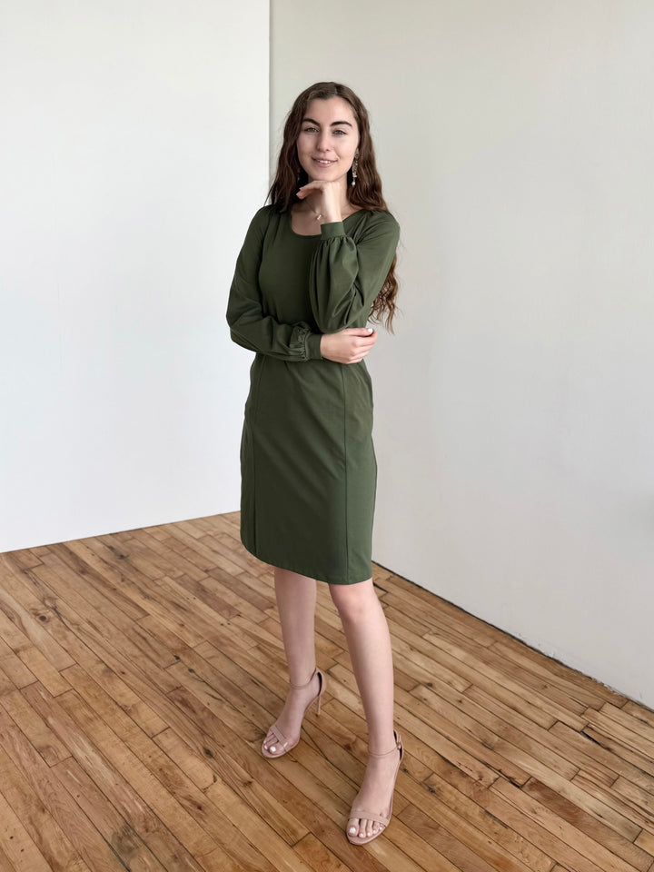 CONSTANCE dress in Meadow Green