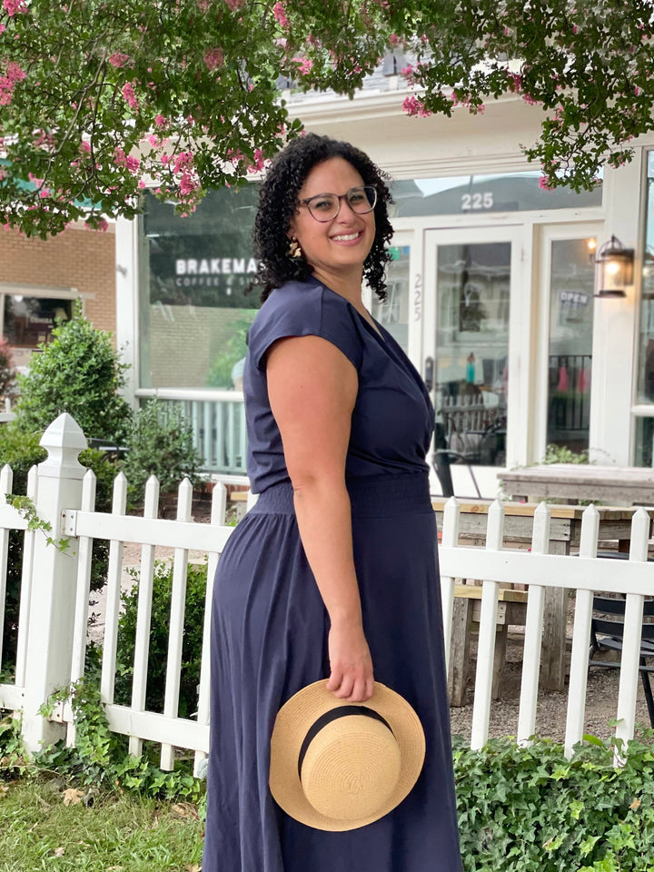 AUBREE dress in Navy