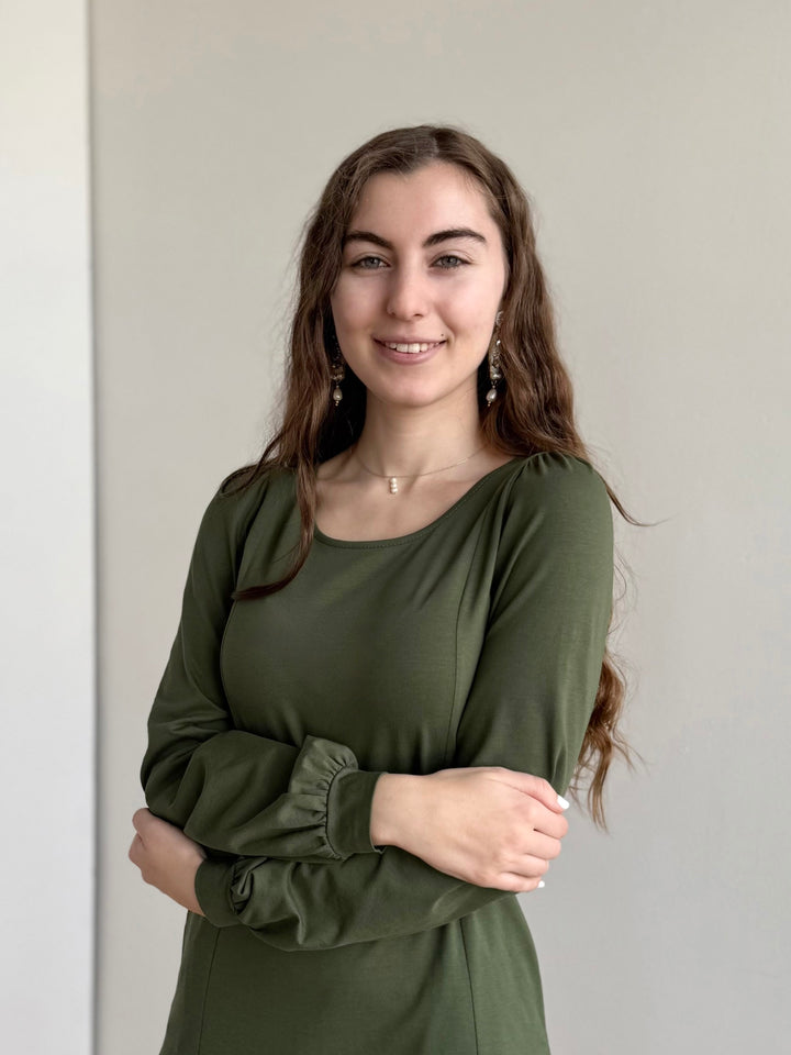 CONSTANCE dress in Meadow Green