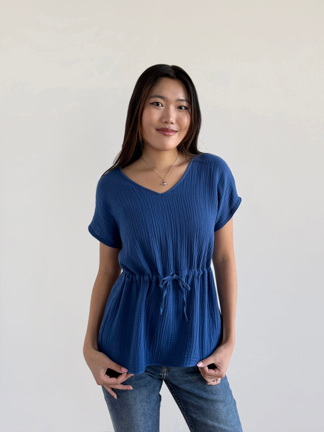 JOVIE top in Bluebird