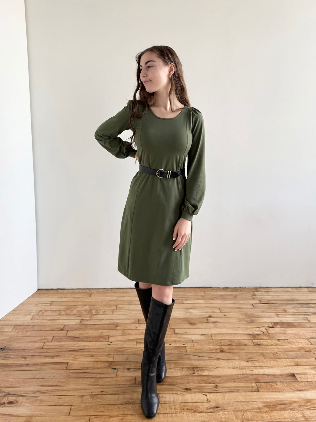 CONSTANCE dress in Meadow Green