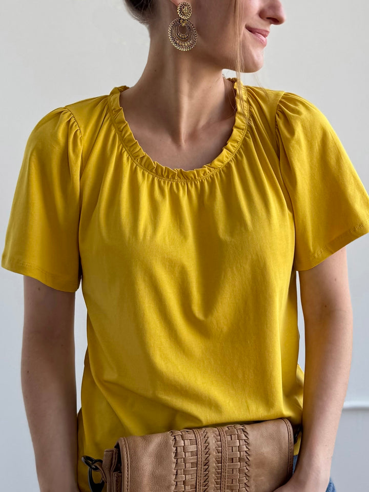 LARA tee in Sunflower