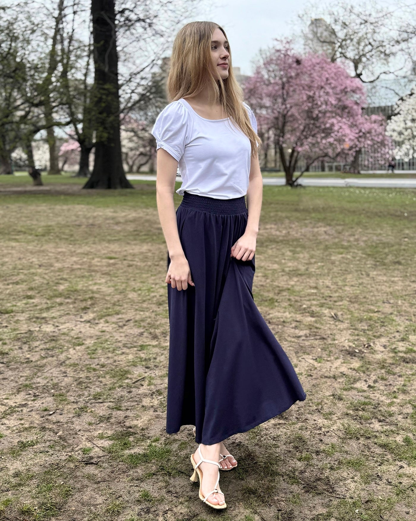 CAMELLIA skirt in Navy