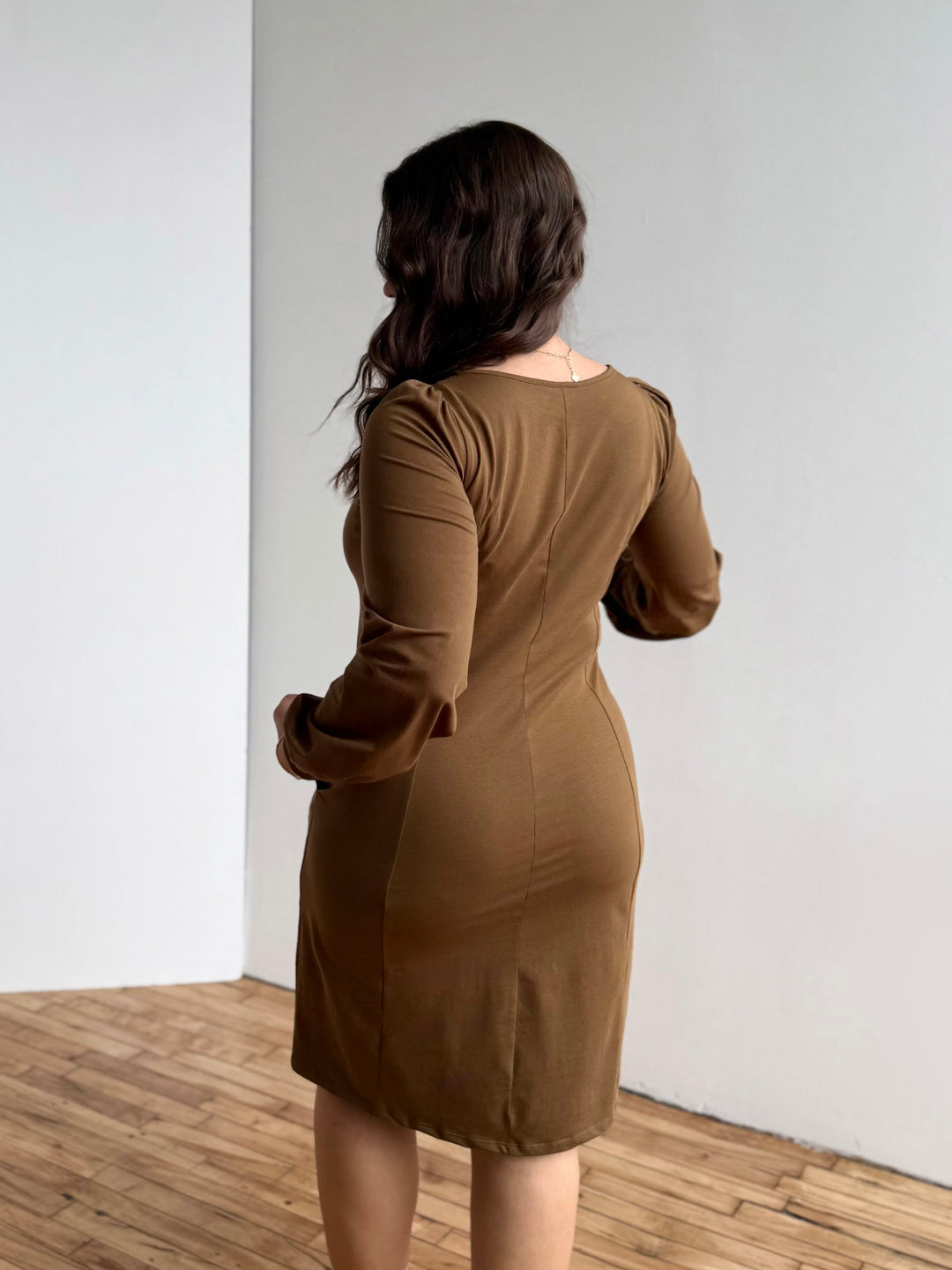 CONSTANCE dress in Kona Brown