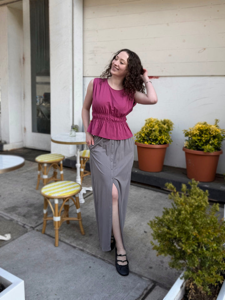 ZURI skirt in Circular Grey