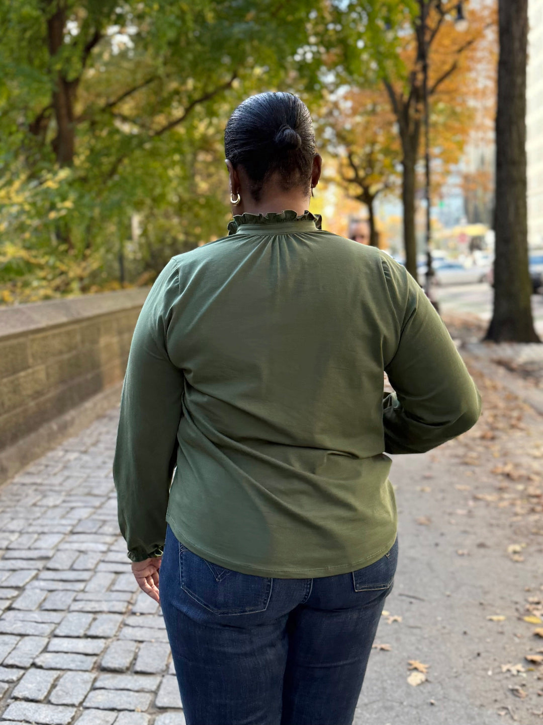 SEZANE top in Meadow Green