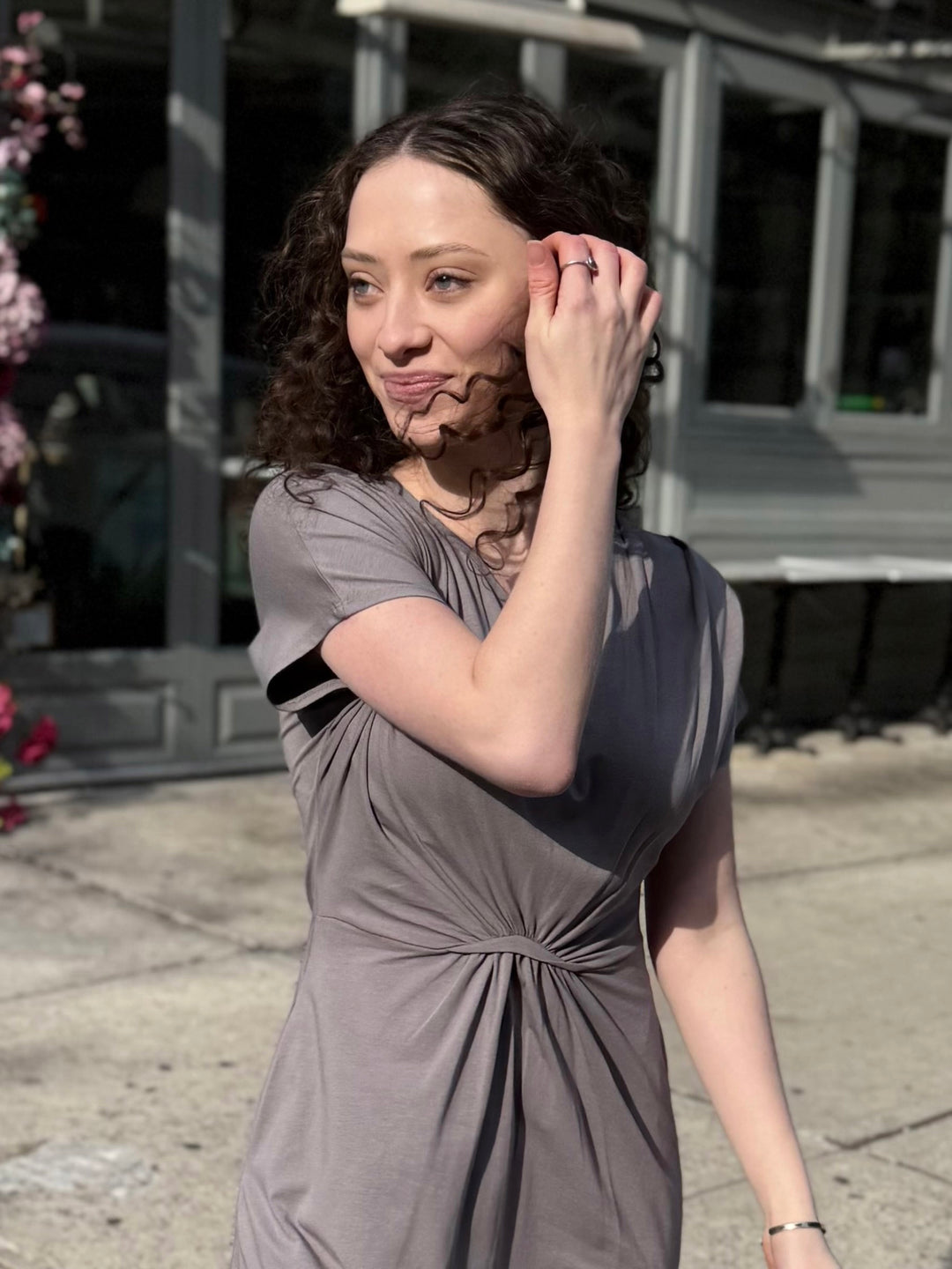 HOPE dress in Circular Grey
