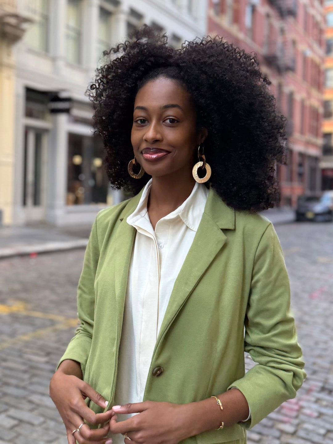 OCTAVIA blazer in Grass Green