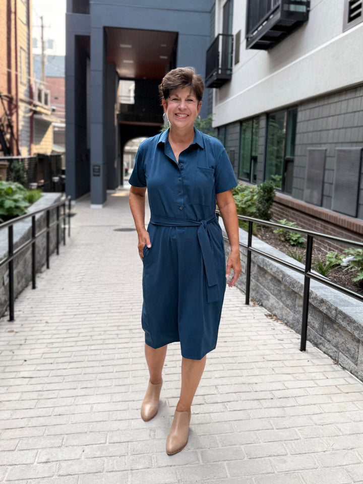 VANYA dress in Atlantic Blue