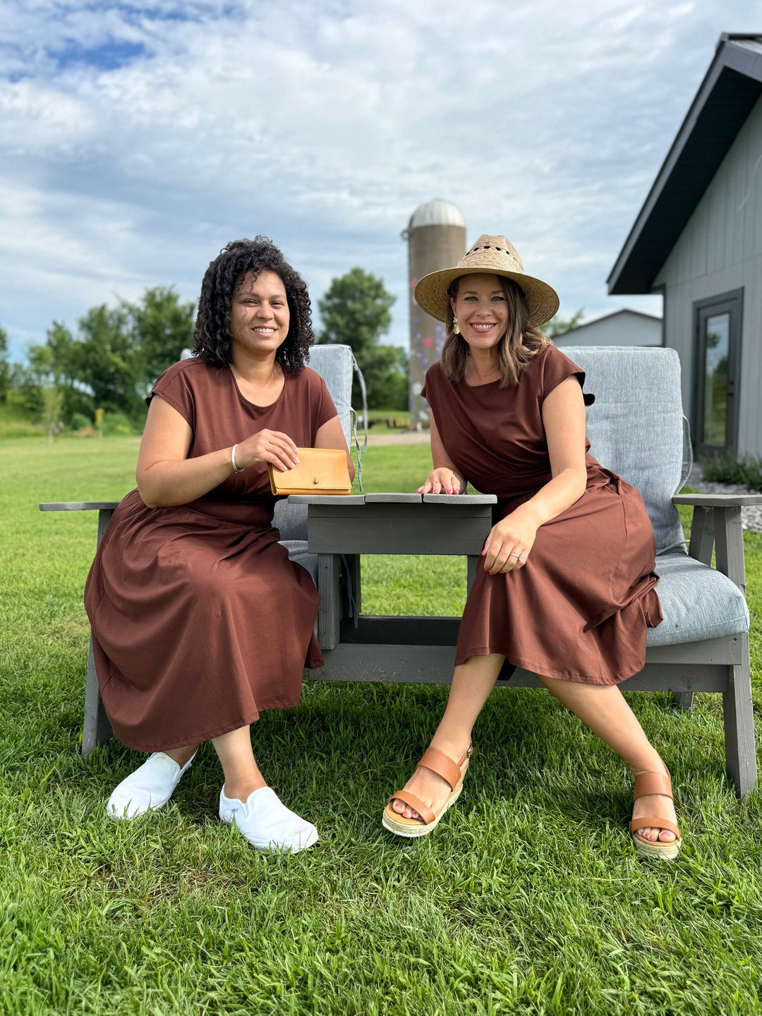 CATHERINE dress in Burnt Cedar