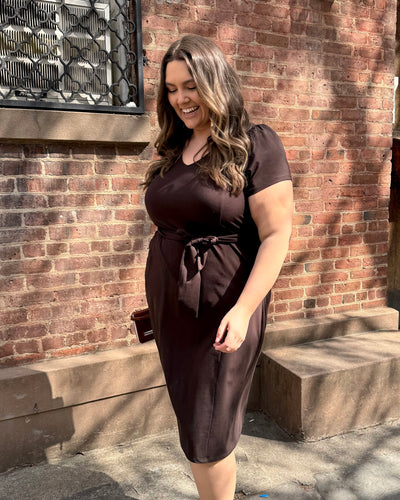 QUINTA dress in Chocolate Torte