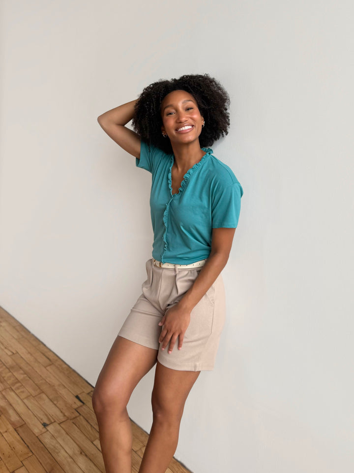JOCELYN tee in Marine Teal