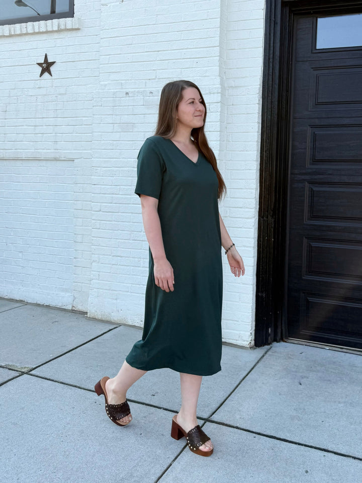 PALOMA dress in Deep Pine