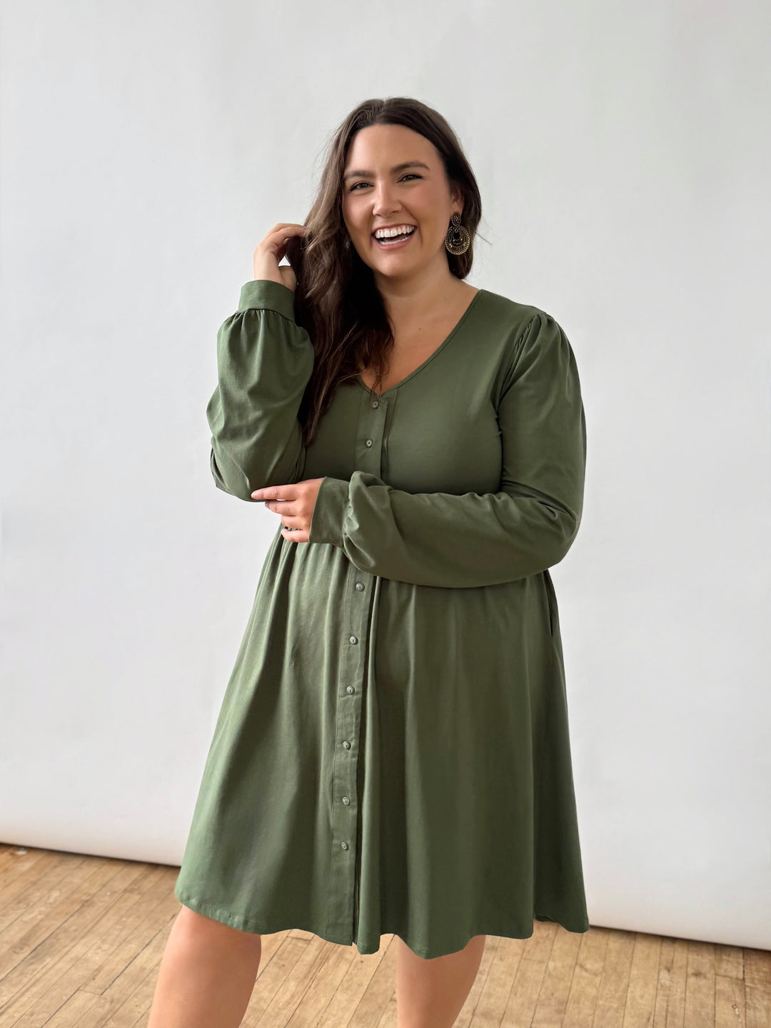 LUCILLE dress in Meadow Green