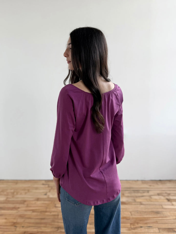 AVELYN top in Deep Lilac