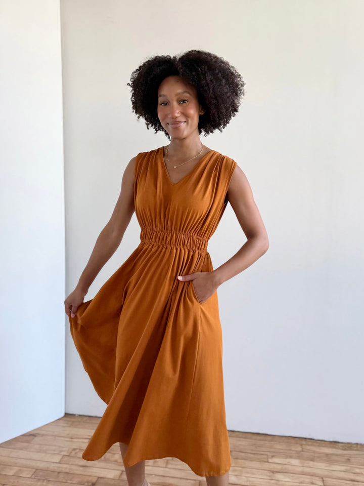 HAMPTON dress in Spiced Cider