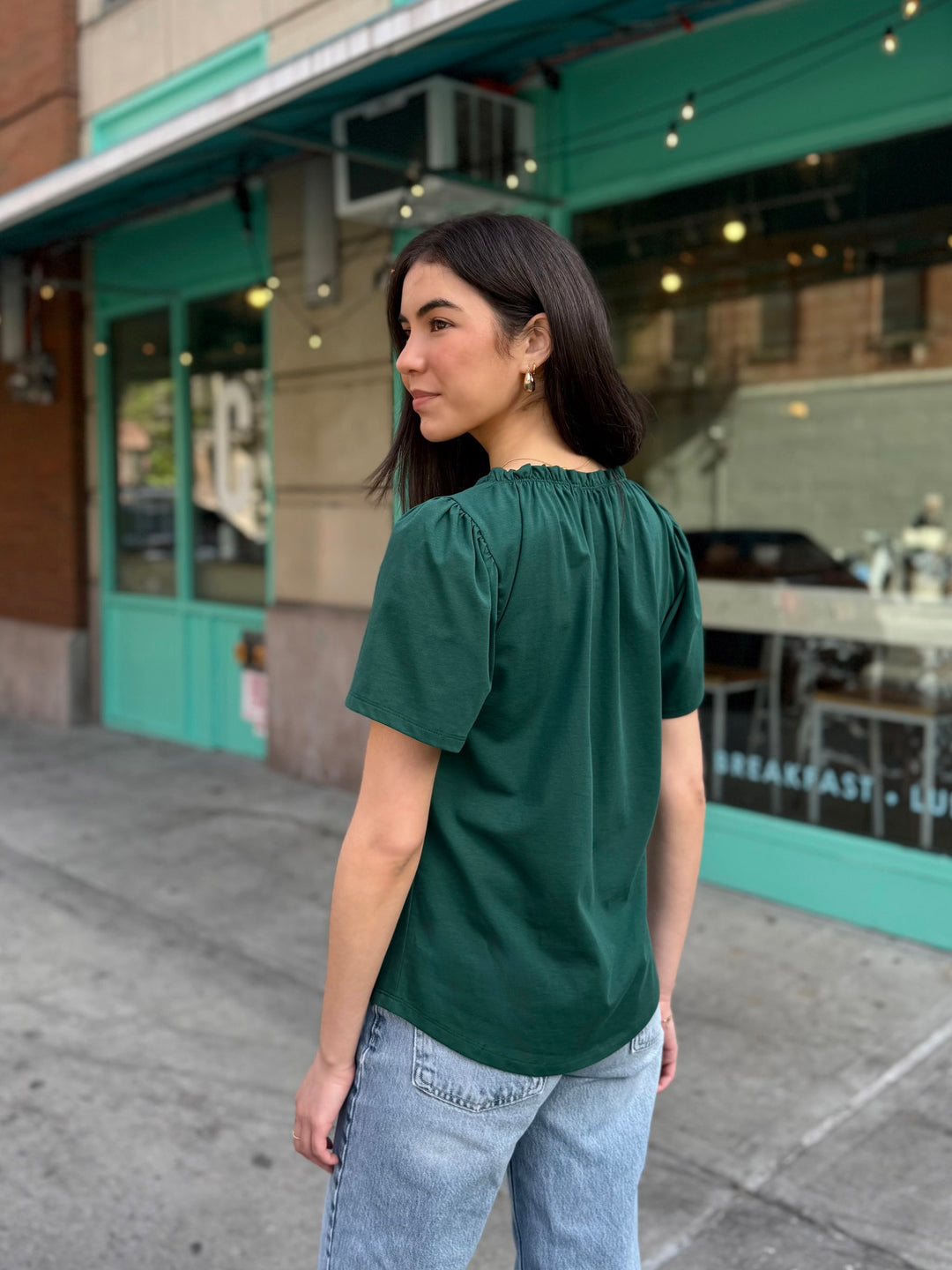 LARA tee in Dark Green