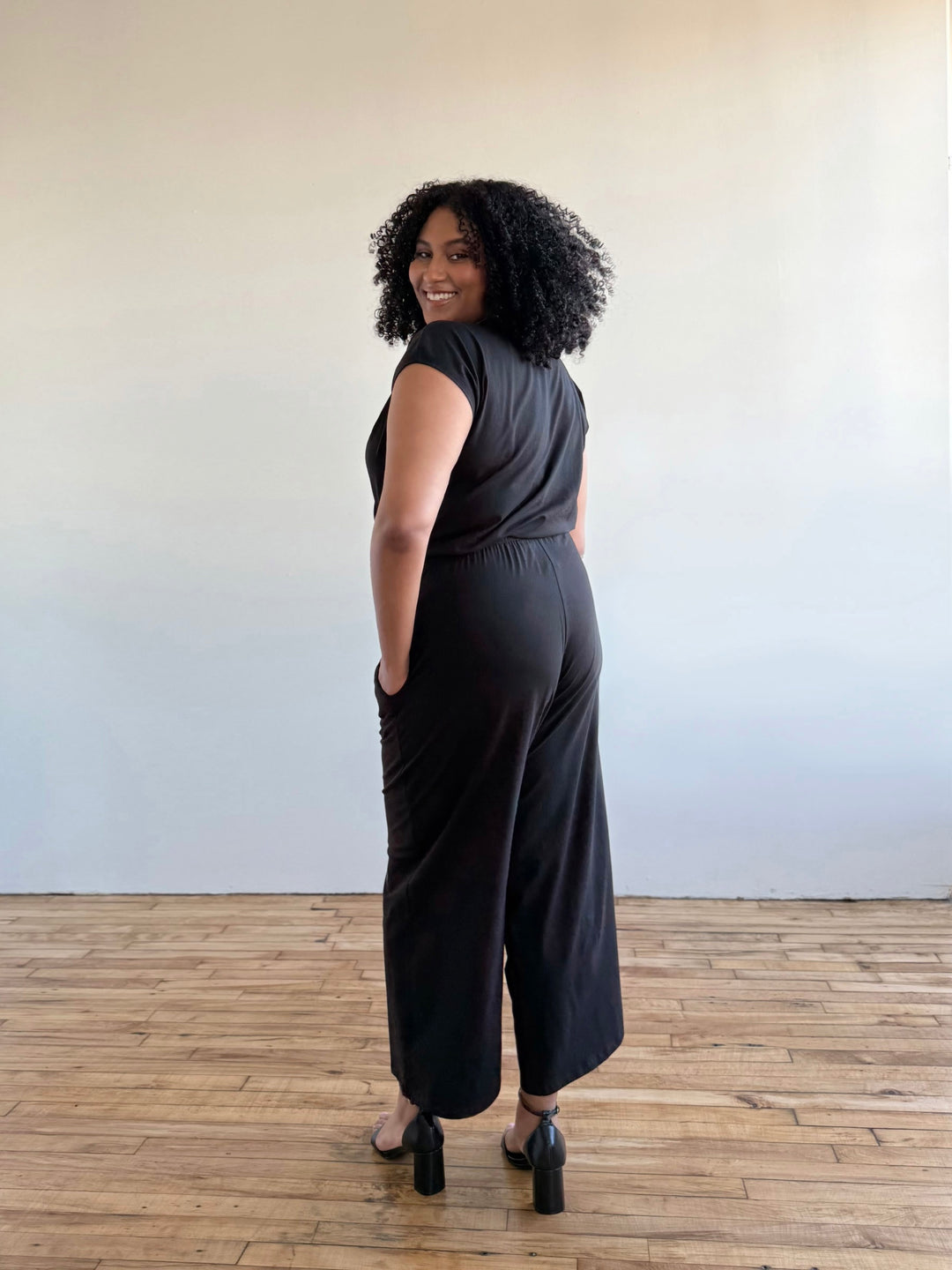 ANDRI jersey pants in Black