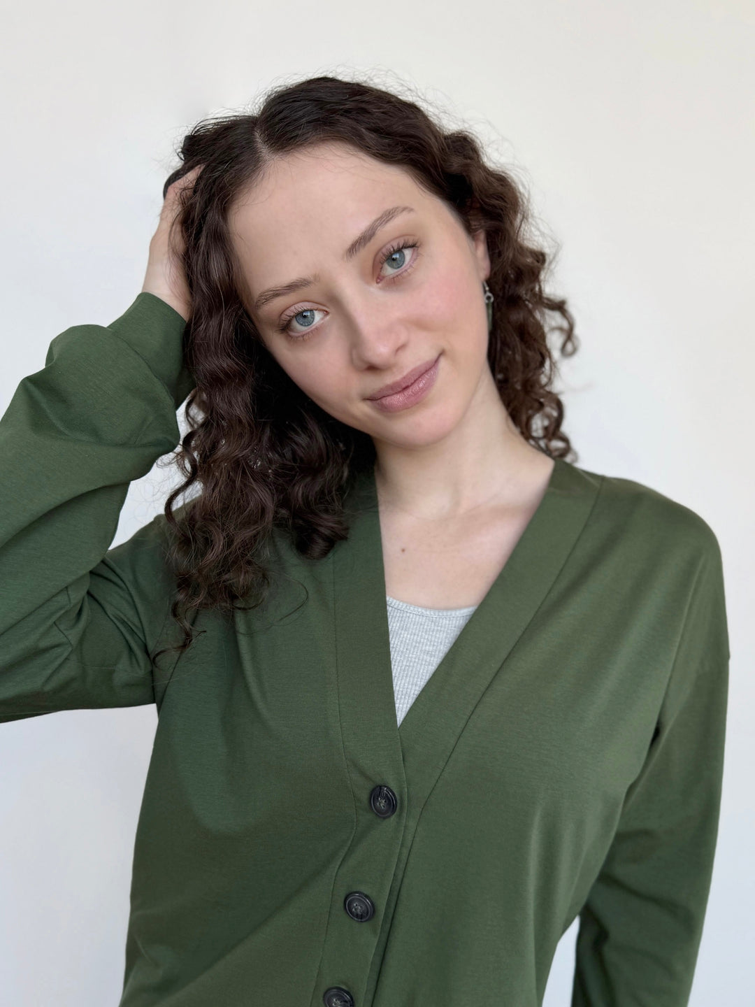 MALLEY cardigan in Meadow Green