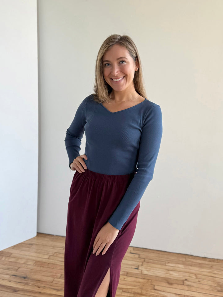 AMARA skirt in Merlot