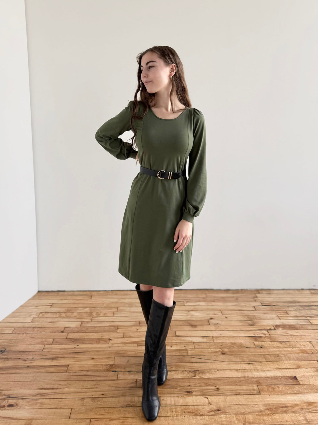 CONSTANCE dress in Meadow Green