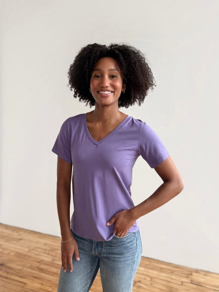 MAURA tee in Purple Haze
