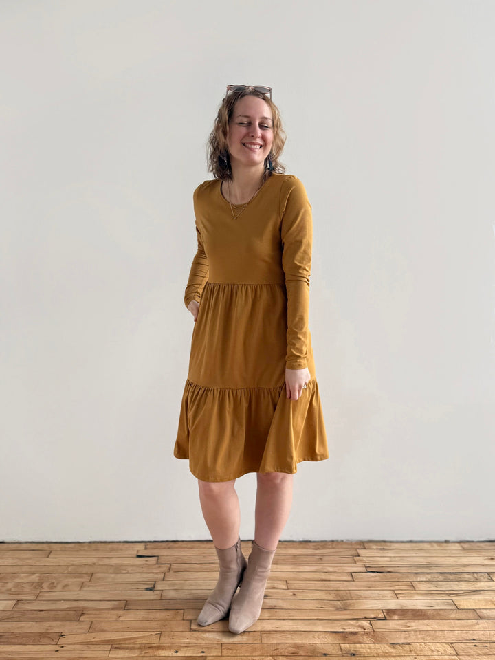 MAISIE dress in Light Amber