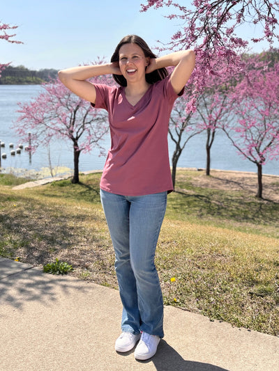 IVY tee in Vintage Mauve