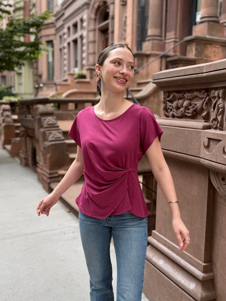KEIRA top in Deep Berry