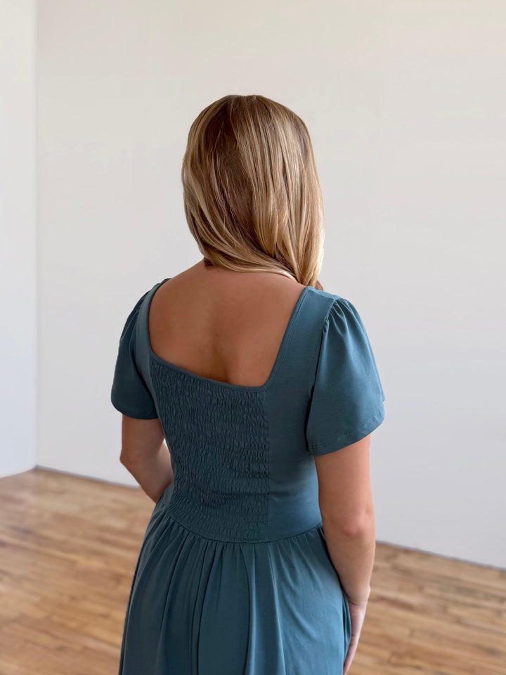 RAZELE dress in Dark Aqua