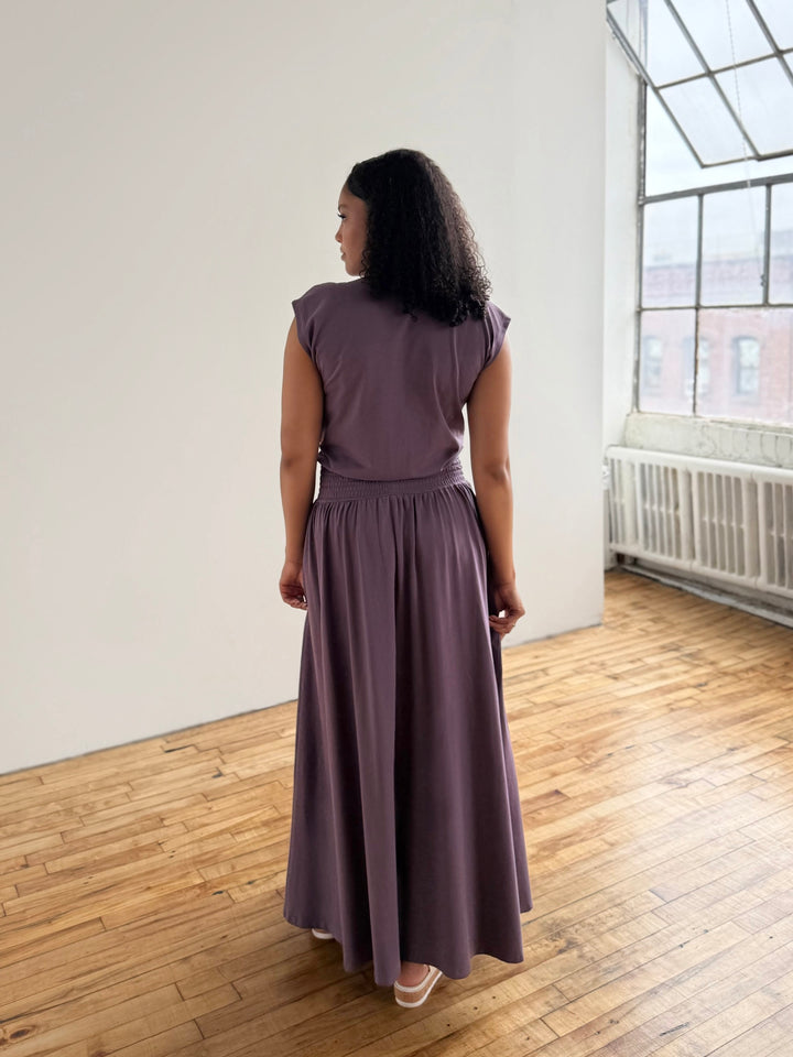 AUBREE dress in Smoky Purple
