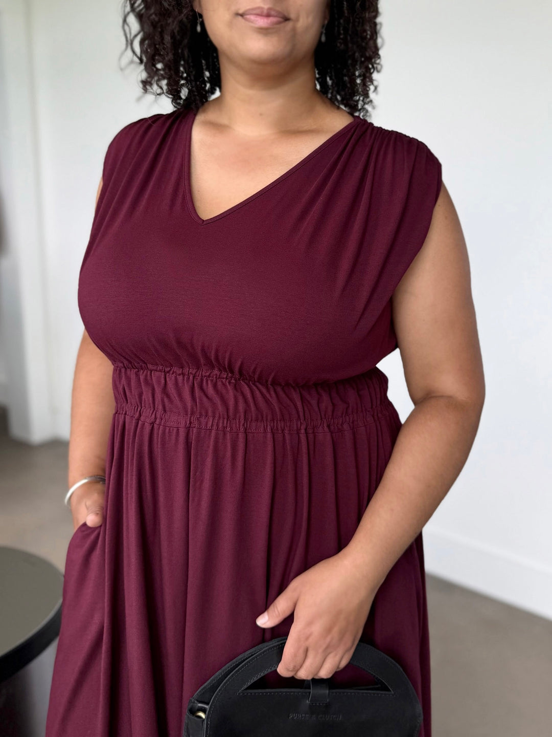 HAMPTON dress in Merlot