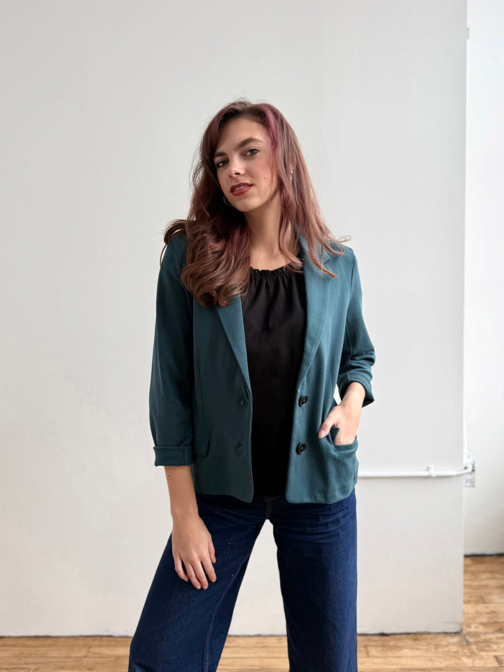 OCTAVIA blazer in Deep Sea