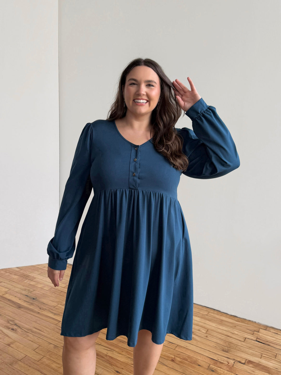 LUCIA dress in Atlantic Blue