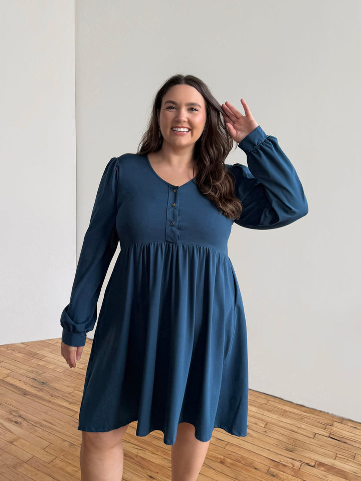 LUCIA dress in Atlantic Blue
