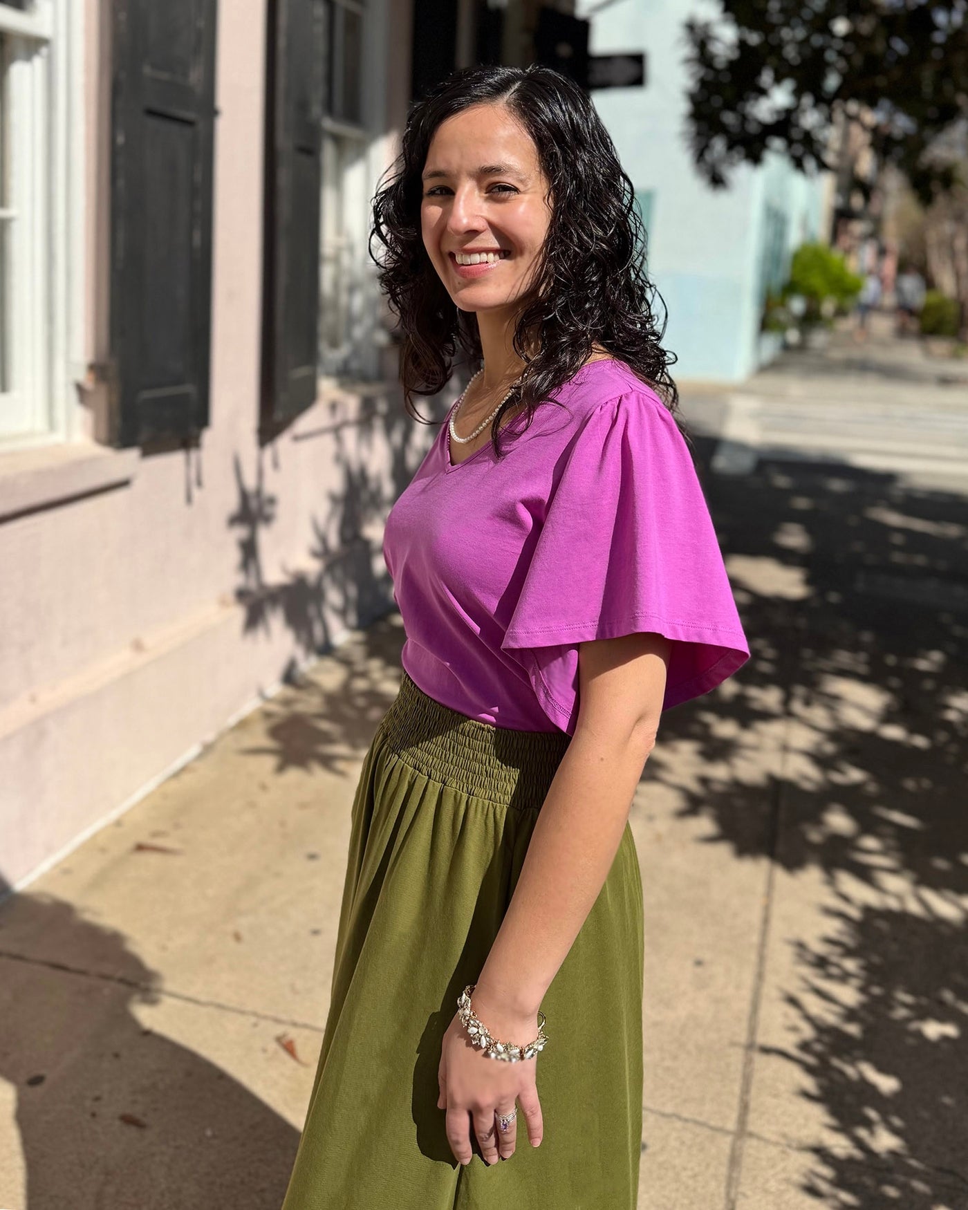 CAMELLIA skirt in Olive Branch