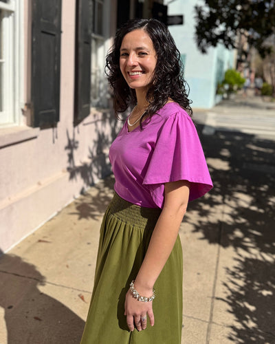 CAMELLIA skirt in Olive Branch