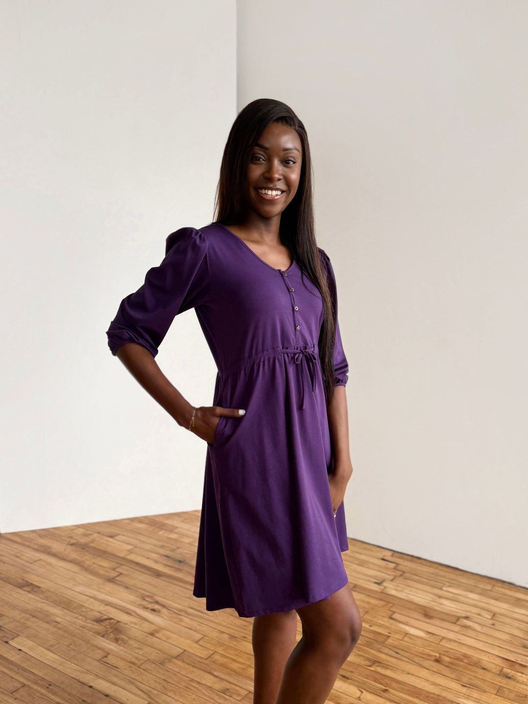 CALLIOPE dress in Midnight Dahlia